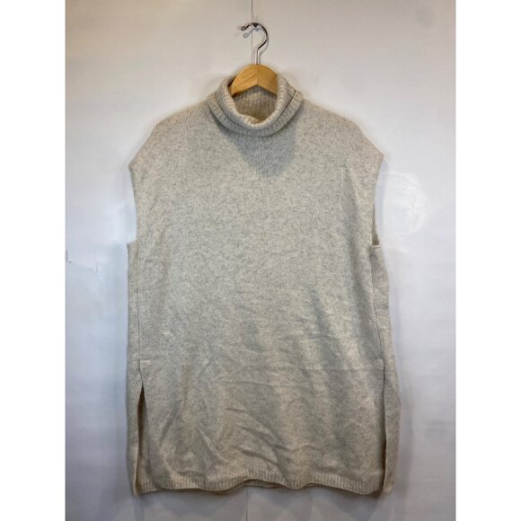 C.T.plage Turtleneck Sleeveless Sweater Asiatic Raccoon Wool Size 38 Small - Picture 1 of 9